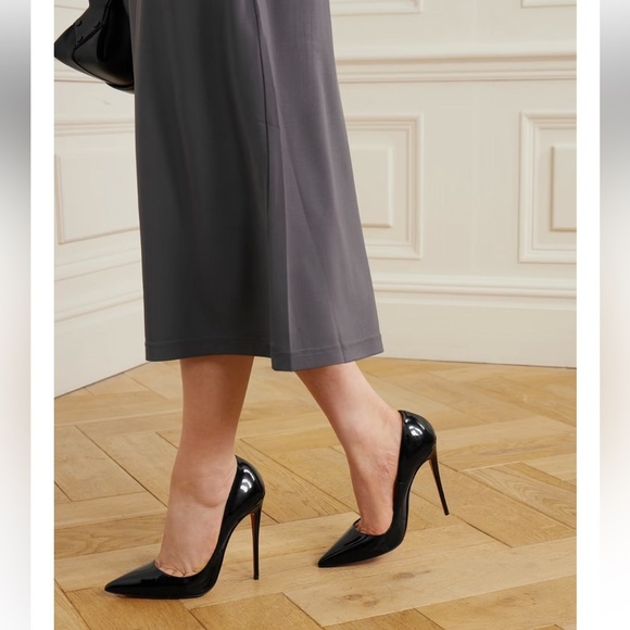 Christian Louboutin Kate 120MM Patent Leather Pumps Patent Heels - Picture 2 of 16